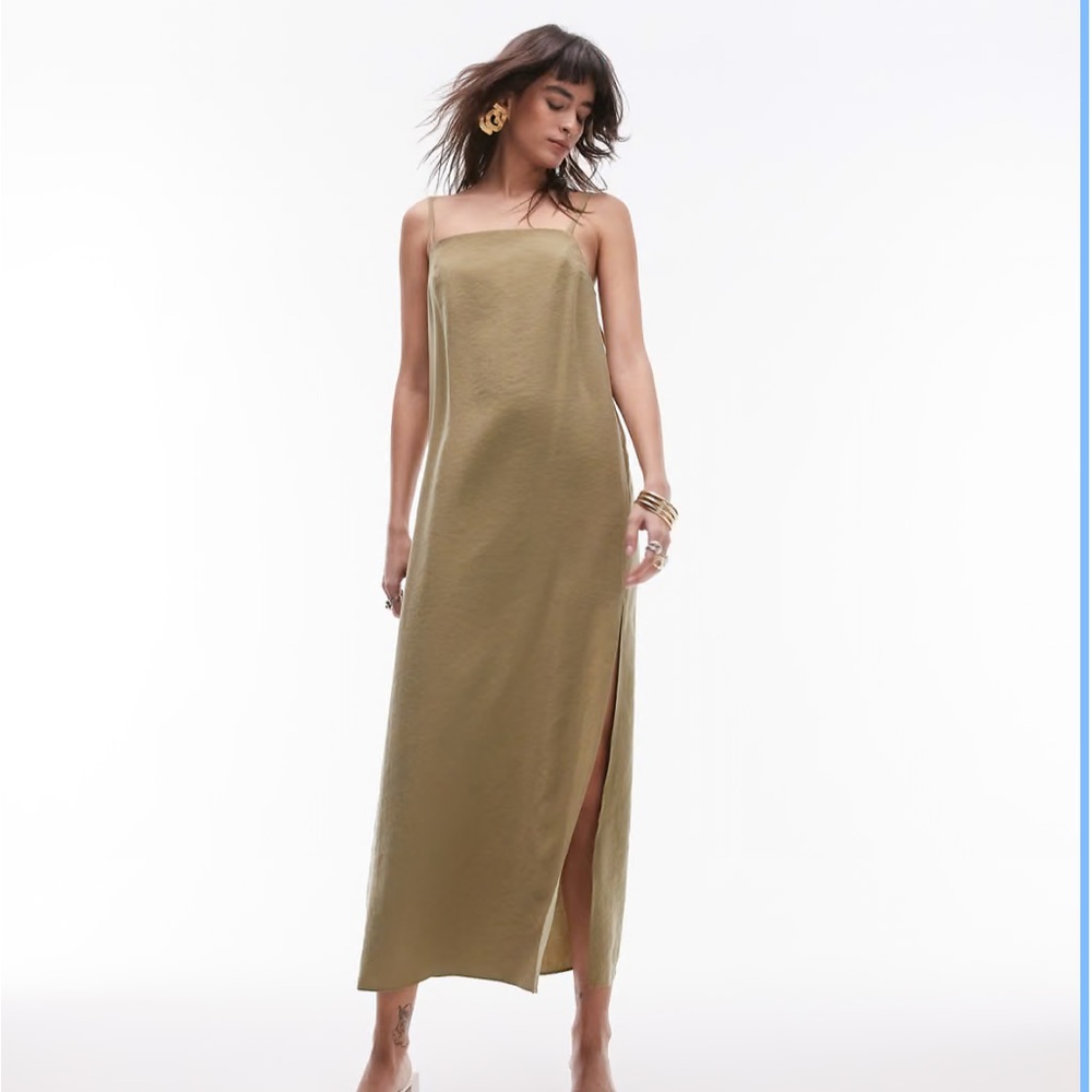 TOPSHOP CUPRO STUNNING MIDI DRESS ❤️NWT❤️IN STORES❤️